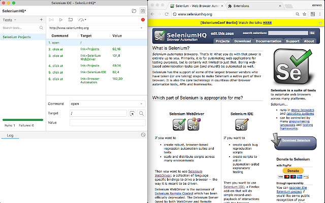 Selenium IDE