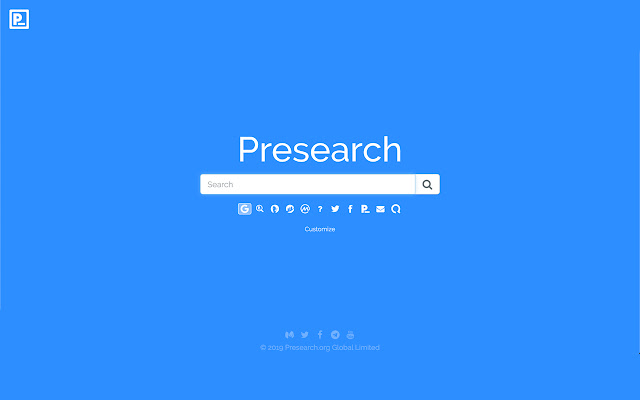 Presearch.org Search Extension