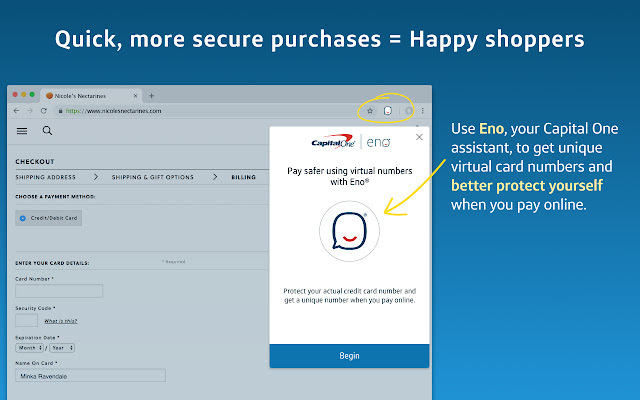 Eno® from Capital One® chrome扩展插件截图