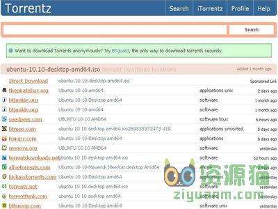 Torrentz Search Engine